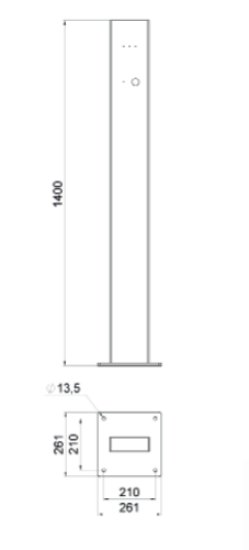 Stojak na ładowarkę elektryczną