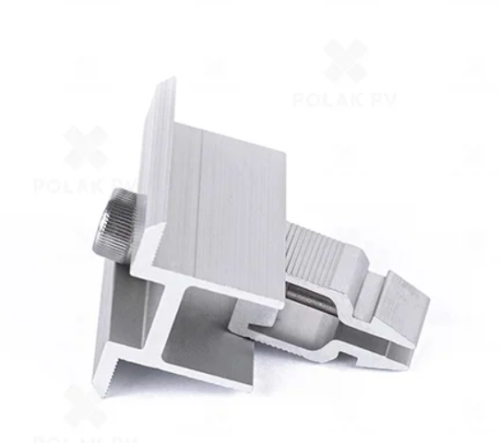 Klema srebrna środkowa na klik   