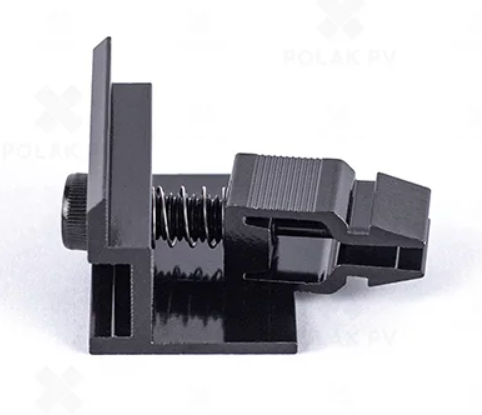 Klema skrajna 30mm czarna na klik   